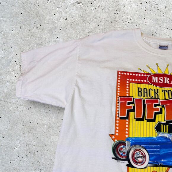 Vintage MSRA Back to the Fifties Weekend 2004 T-Shirt XXL Gildan Saint Paul Minn - Picture 6 of 11